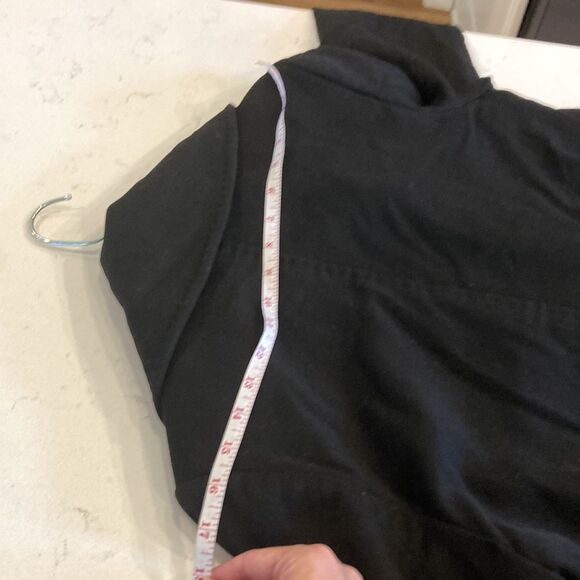 JANE POST 100% Cashmere Loro Piana Black Double Breasted Coat Medium - Picture 10 of 13